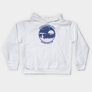 Good fishing spot (night) Kids Hoodie